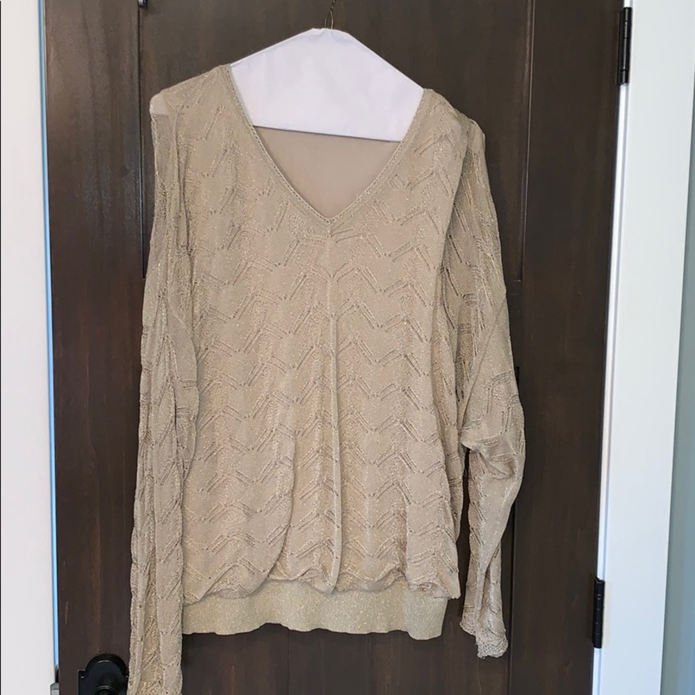 Gold light weight sweater